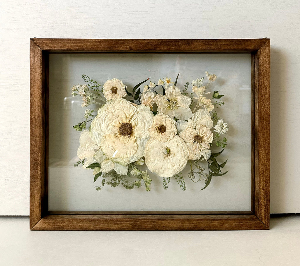 Custom Pressed Bouquet Recreation 11X14
