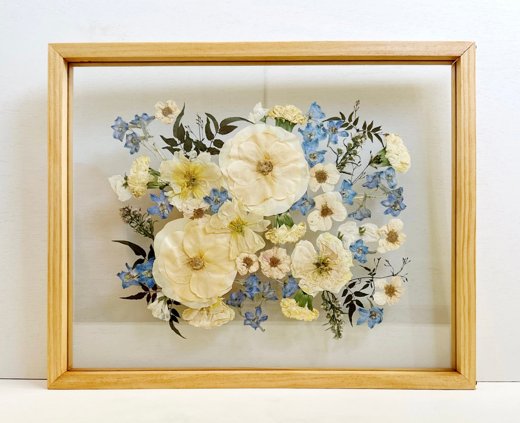 Custom Pressed Floral 11X14
