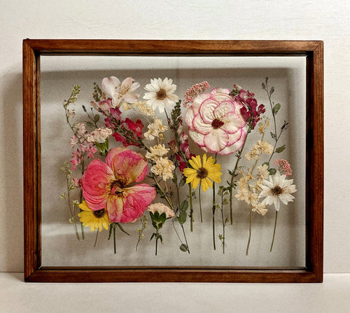 Custom Pressed Bouquet Re-Creation 16x20