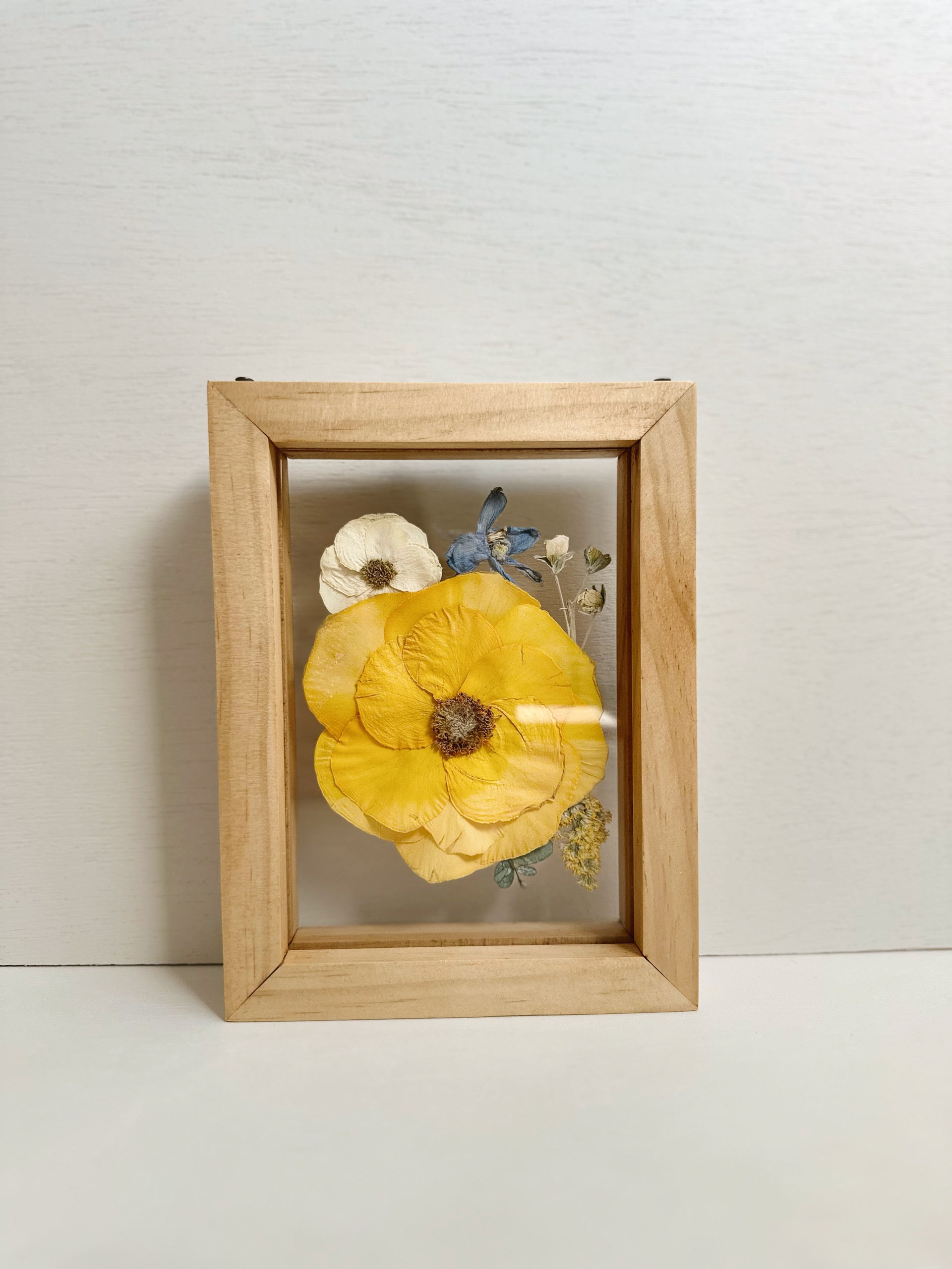 Custom Pressed Floral 5x7
