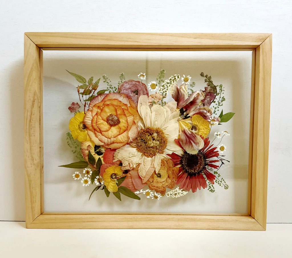 Custom Pressed Bouquet Recreation 11X14