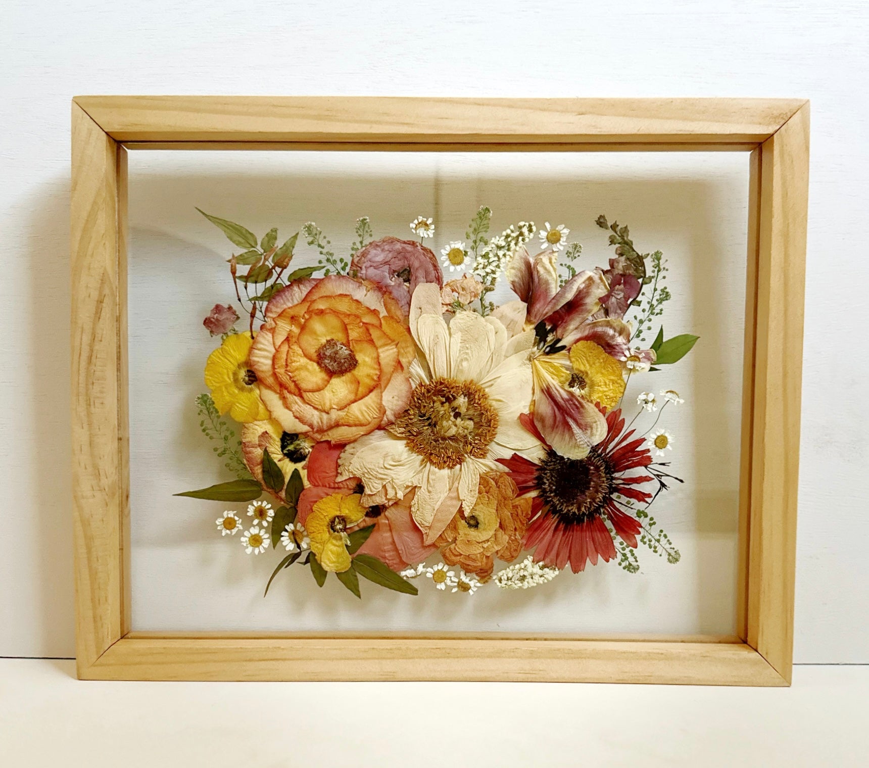 Custom Pressed Bouquet Recreation 11X14