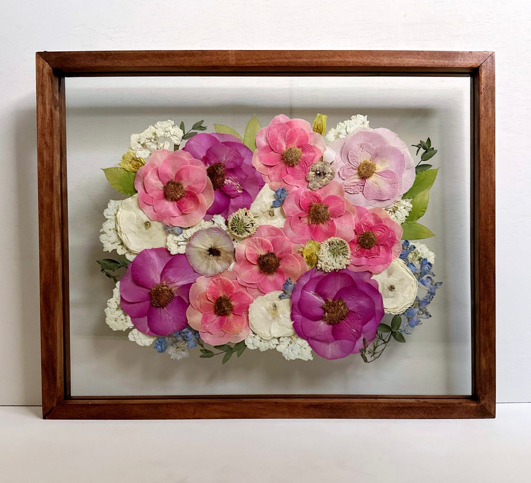 Custom Pressed Floral 16X20