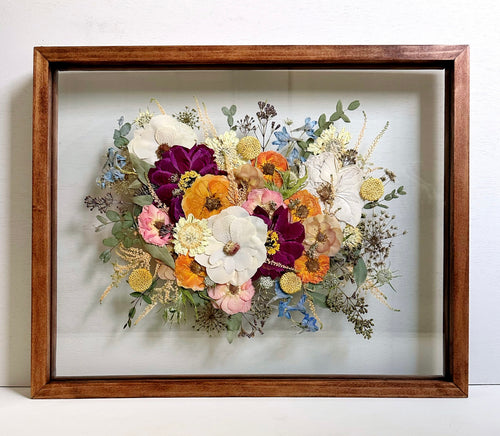 Custom Pressed Bouquet Re-Creation 16x20