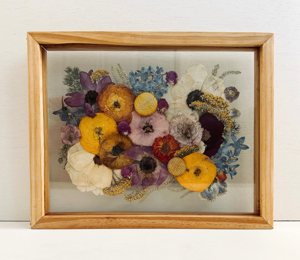 Custom Pressed Bouquet Recreation 11X14