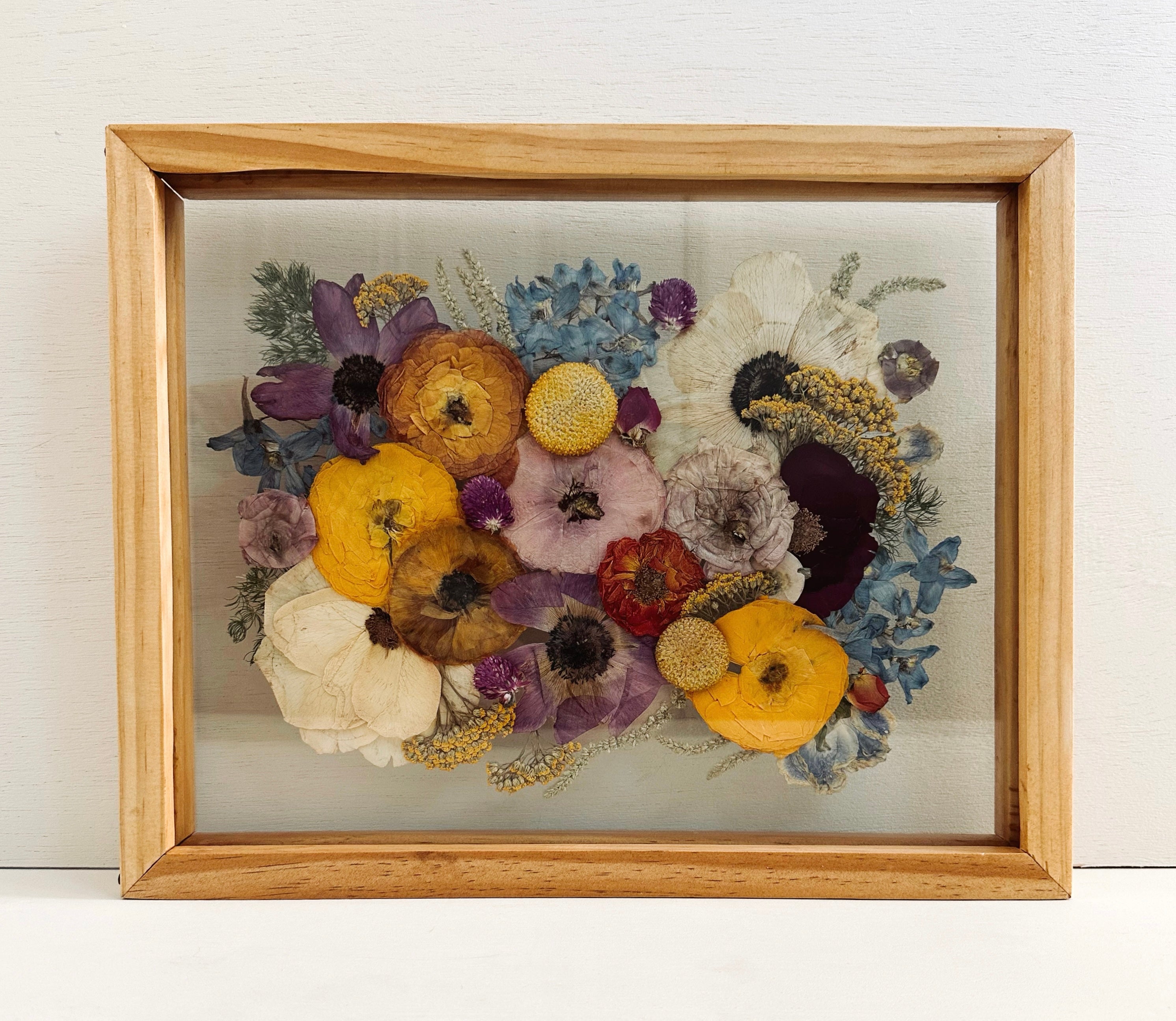 Custom Pressed Bouquet Recreation 11X14